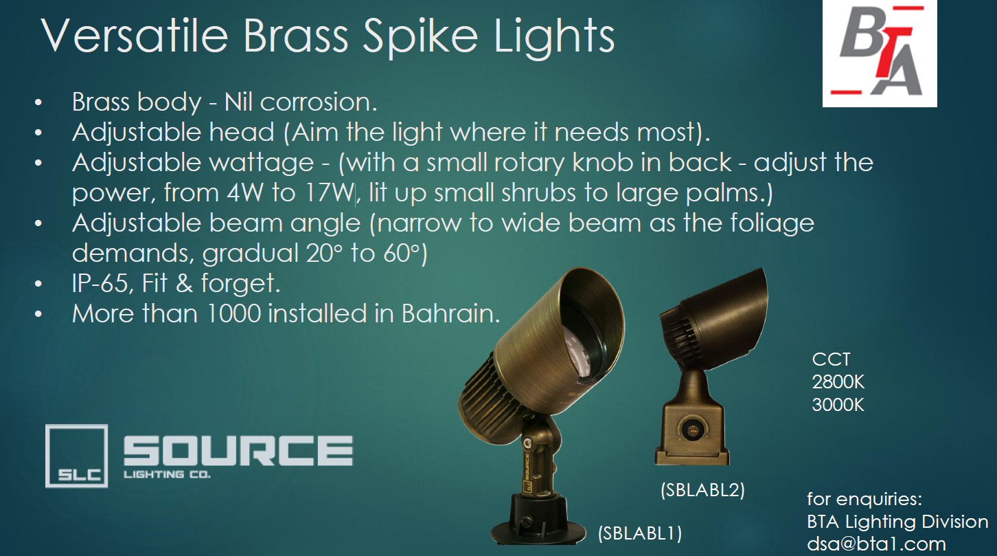 Bahrain Airport Royal Terminal landscape lighting